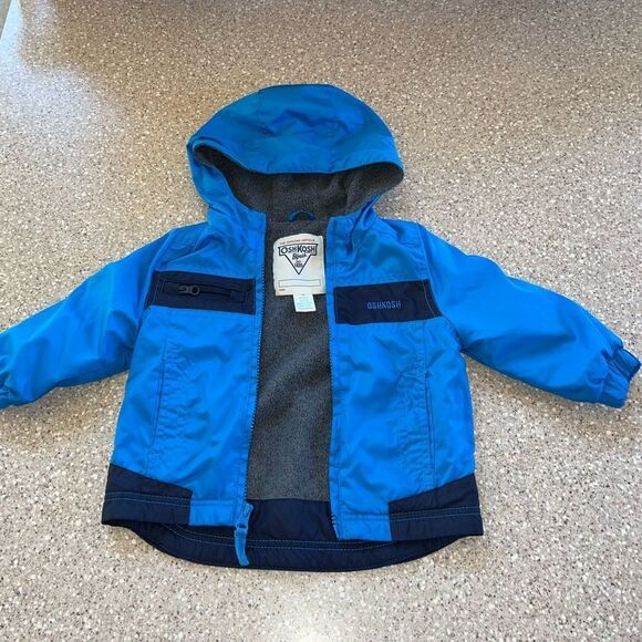 Thin Winter Jacket ~ 12 Months ~ OshKosh ~ GUC ~ Blue - Picture 1 of 4